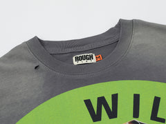 Rough Play Stay Young Wild and Free Oversized Tee — Grey