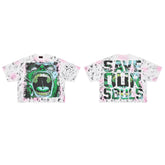 Rare Peace Enraged Graphic Crop Tee — Tie Dye