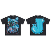 Jellybean Beyond Oversized Graphic Tee — Washed Black