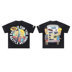 Rough Play Bandaid for the Battle Wounds Oversized Tee — Black