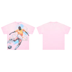 DUAA No.10 Legend Oversized Graphic Tee — Pink