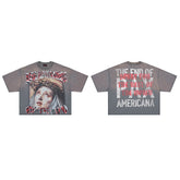 Rare Peace The Beginning of the End Oversized Graphic Tee — Washed Grey