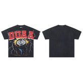 DUAA Worldwide Storm Oversized Graphic Tee — Black