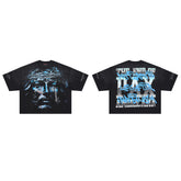 Rare Peace God’s Tear Oversized Graphic Tee — Black
