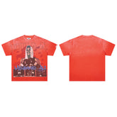 DUAA Muhammad Ali Oversized Graphic Tee — Red