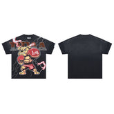 DUAA Boxing Bulldog Oversized Graphic Tee — Black
