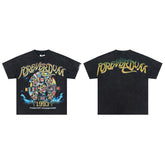 DUAA Forever Champions 1993 Oversized Graphic Tee — Washed Black