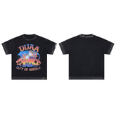 DUAA City of Angels Oversized Graphic Tee — Black