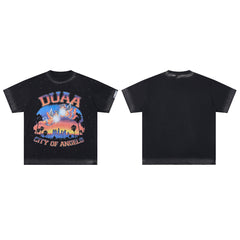 DUAA City of Angels Oversized Graphic Tee — Black