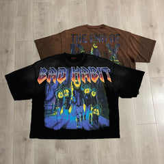 Rare Peace Bad Habit Oversized Graphic Tee