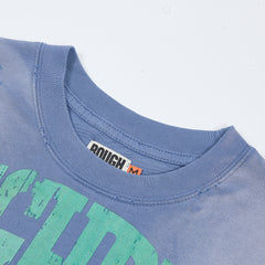 Rough Play Bandaid for the Battle Wounds Oversized Graphic Tee — Washed Blue