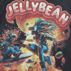 Jellybean Nuke Oversized Graphic Tee — Washed Black