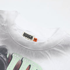 Rough Play Liberty Apocalypse Oversized Long Sleeve Tee — White