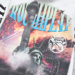 Rough Play Liberty Apocalypse Oversized Long Sleeve Tee — White