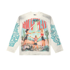Rough Play Desert Girls Oversized Long Sleeve — Cream