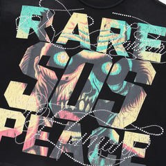 Rare Peace Save Our Souls Oversized Graphic Tee — Black