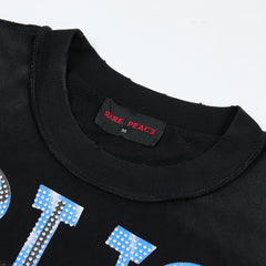 Rare Peace Trust No One Oversized Graphic Tee — Baby Blue