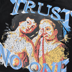 Rare Peace Trust No One Oversized Graphic Tee — Baby Blue
