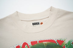 Rough Play Desert Warriors Oversized Graphic Tee — Cream