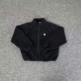 Broken Planet Sherpa Fleece Full Zip Stand Collar Jacket - Black