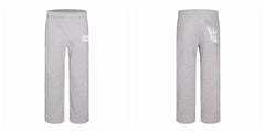 Broken Planet Logo Heather Grey Wide Leg Sweatpants