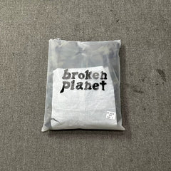 Broken Planet Camo Cracked Planet Cropped Zip Up Hoodie