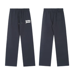 Broken Planet Logo Navy Blue Wide Leg Sweatpants