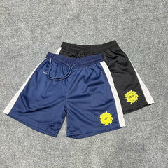 Broken Planet Sun Logo Side Stripe Mesh Shorts‑2 Colors