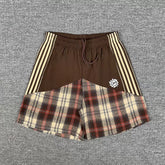 Broken Planet Multi‑Stripe Plaid Patchwork Shorts‑4 Colors