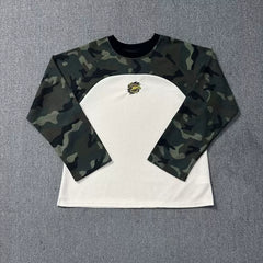 Broken Planet Camo Raglan Waffle Long Sleeve T-Shirt
