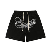 Mixed Emotion Casual Shorts – Script Emotion Print