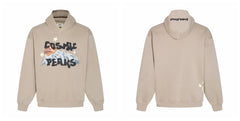 Broken Planet Cosmic Peaks Khaki Oversized Graphic Hoodie
