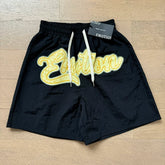 Mixed Emotion Cherub Angel Print Short‑Sleeve Zip Shirt & Shorts Set