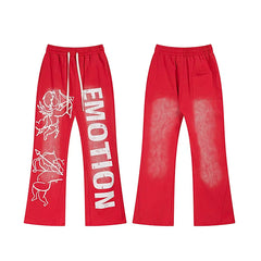 Mixed Emotion Red Pants – Cupid Emotion Print