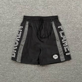 Broken Planet Side Letter Print Color‑Block Sport Shorts (4 Colors)