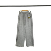 Broken Planet Logo Wide Leg Sweatpants - Heather Grey