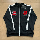Mixed Emotion Embroidered Logo Zip‑Up Tracksuit Set