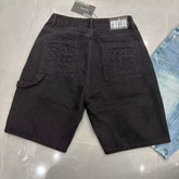 Mixed Emotion Black Denim Shorts – Gothic Emotion Label