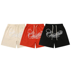 Mixed Emotion Casual Shorts – Script Emotion Print