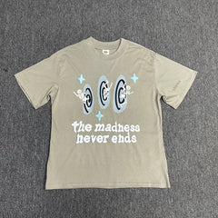 Broken Planet The Madness Never Ends Graphic T-Shirt - Taupe Grey