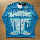 Mixed Emotion 00 Wood Grain Print Long‑Sleeve Hockey Jersey