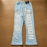 Mixed Emotion Light Blue Pants – Cupid Emotion Print