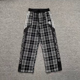 Broken Planet Side Stripe Plaid Wide Leg Pants‑3 Colors