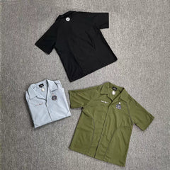 Broken Planet Contrast Stitch Camp Collar Shirt‑3 Colors