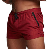 Men's Quick Dry Swim Trunks with Zipper Pockets | Summer Beach Shorts