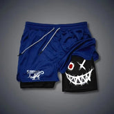 Men's Smiling Face Fitness Shorts | Quick-Dry Outdoor Sportswear