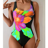 One Piece Large Swimsuits Closed Swimwear With Breast Pad Body Bathing Suits For Pool Beachwear Women's Swimming Suit