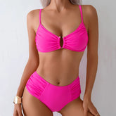 Bikinis Solid Swimsuits Women Swimwear Push Up Female Beach Swimming Wear Bathing Suit Brazilian Bikini Set Pool Bather
