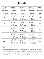 Riseado Women's Bikini Set Two Piece Swimsuits High Waisted Scoop Neck Spaghetti Adjustable Straps Textured