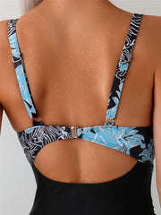 Strappy One Piece Swimsuit Women Push Up Cross Swimwear Female Padded Bathing Swimming Suit Hollow Beachwear Summer